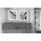 Castello Usa Nile 84-inch Gray Vanity Set with Gray Top and Gold Handles CB-MC-84G-GLD-2053-GR - alternate 5